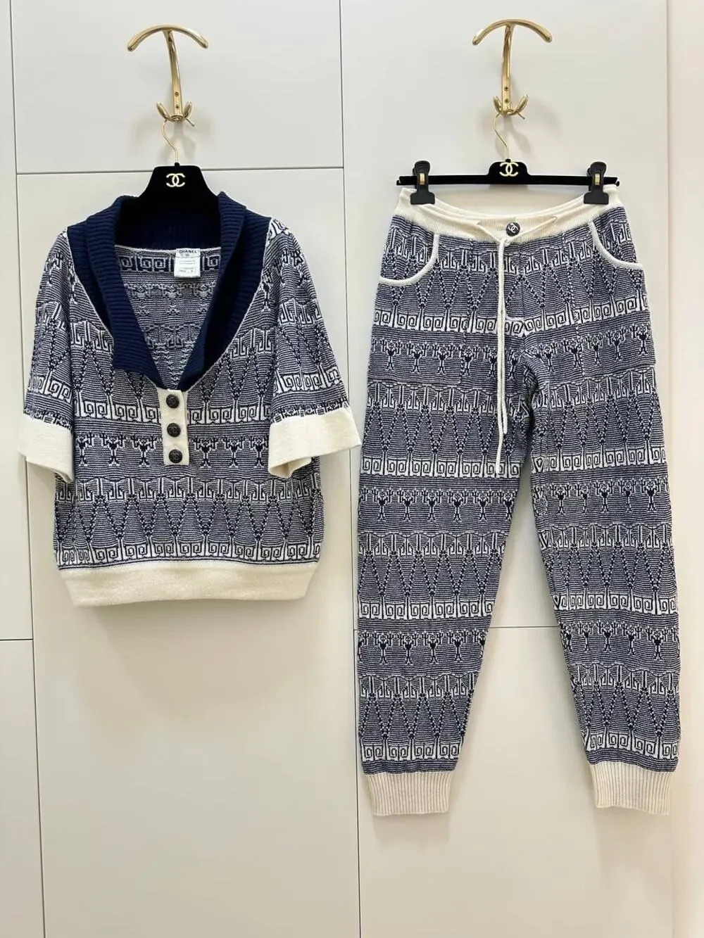 Chanel Cashmere Knit Set Sz.38